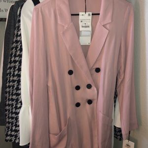 Pink Blazer Dress